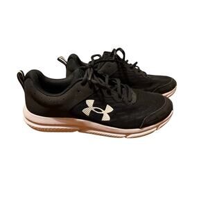 Under Armour Men's Black White Charged Assert Sneaker Tennis Shoe Comfort Sz 11